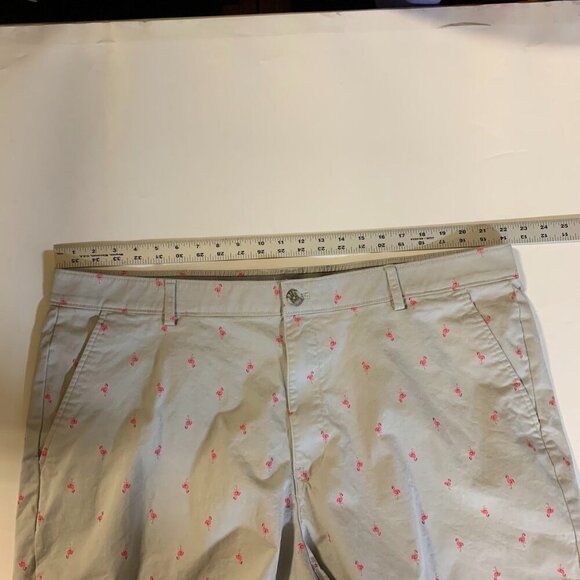 Ralph Lauren Chaps Men's Flamingo Print Slash Pocket Chino Shorts Size 44 - Picture 8 of 11